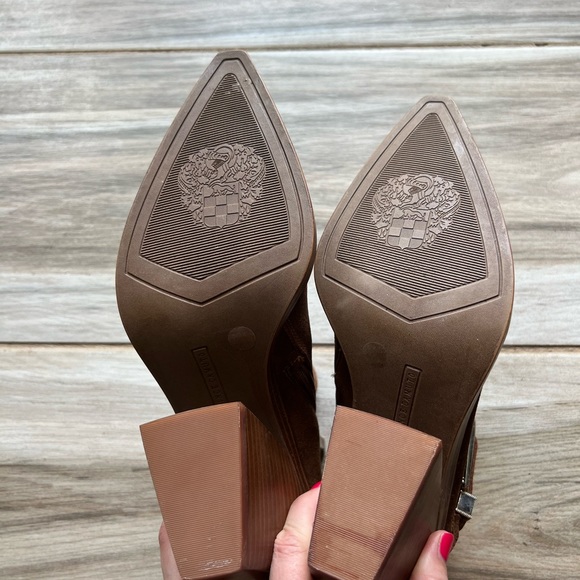 Vince Camuto Gidgey Western Suede Ankle Booties - Picture 6 of 7